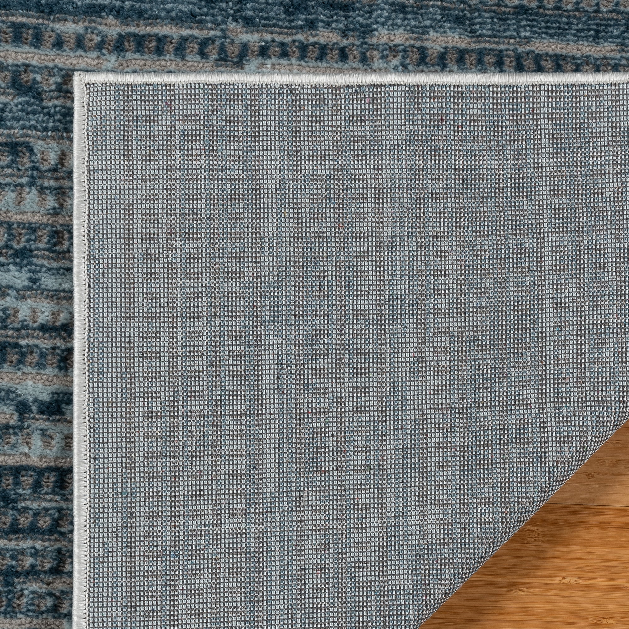 Gertmenian Missha Dario Modern/Contemporary Striped Blue Indoor Area Rug, 6x9