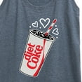thumbnail image 3 of Diet Coke - Heart Bubbles - Women's Racerback Tank Top, 3 of 5