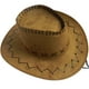 thumbnail image 1 of Qarigey Gorras de vaquero Buena transpirabilidad Estilo occidental Sombrero Retro Caballero Juego de rol Suministros para disfraces Accesorios Sombreros café ligero, 1 of 6