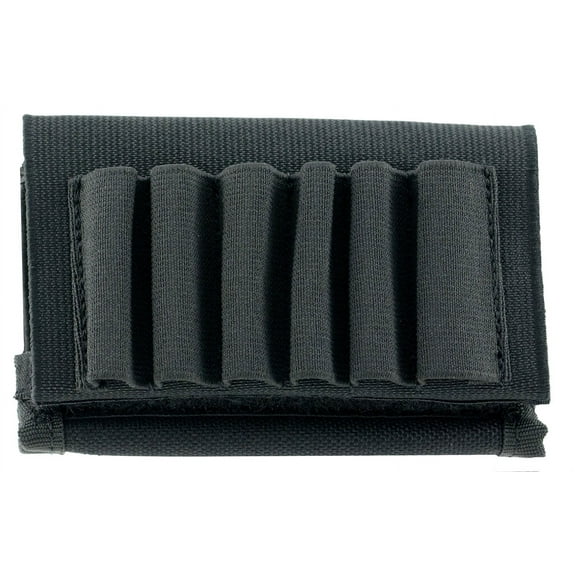 UNCLE MIKES RIFLE BUTT STOCKSHELL HOLDER -2 48-2 BLACK NYLON