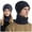 Navy, variant on Generic Women'S Insulated Neck Warmer Hat Men's And Women's Winter Knitted Windproof Hood Scarf Coif Winter Knit Hat Warm Hats For Adult Unisex Knit Beanie Cap