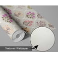 thumbnail image 6 of S4Sassy Peel & Stick Vinyl Wallpaper, Botanical Trellis Wall Paper Contact Paper Waterproof- Gray, 25"X 360", Textured Removable Asian Style Covering For Home Decor In Bedrooms & Living Areas, 6 of 9