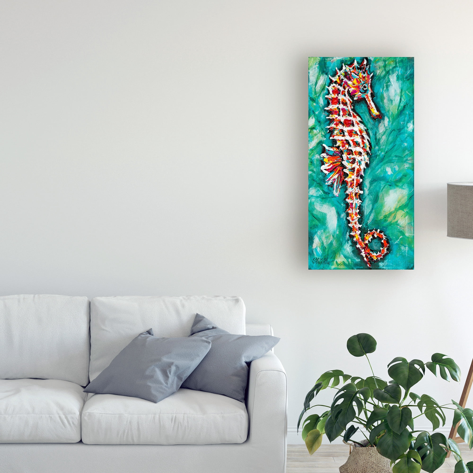 Trademark Fine Art 'Radiant Seahorse I' Canvas Art by Carolee Vitaletti