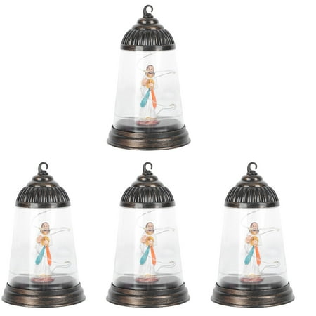 

Etereauty Light Lantern Led Oil Christmas Table Jesus Night Lamp Bedside Shade Glass Metal Wall Sconce Vintage Lamps