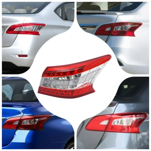 Tail Light For 2013-2015 Nissan Sentra Passenger Side Outer Mounts On Body