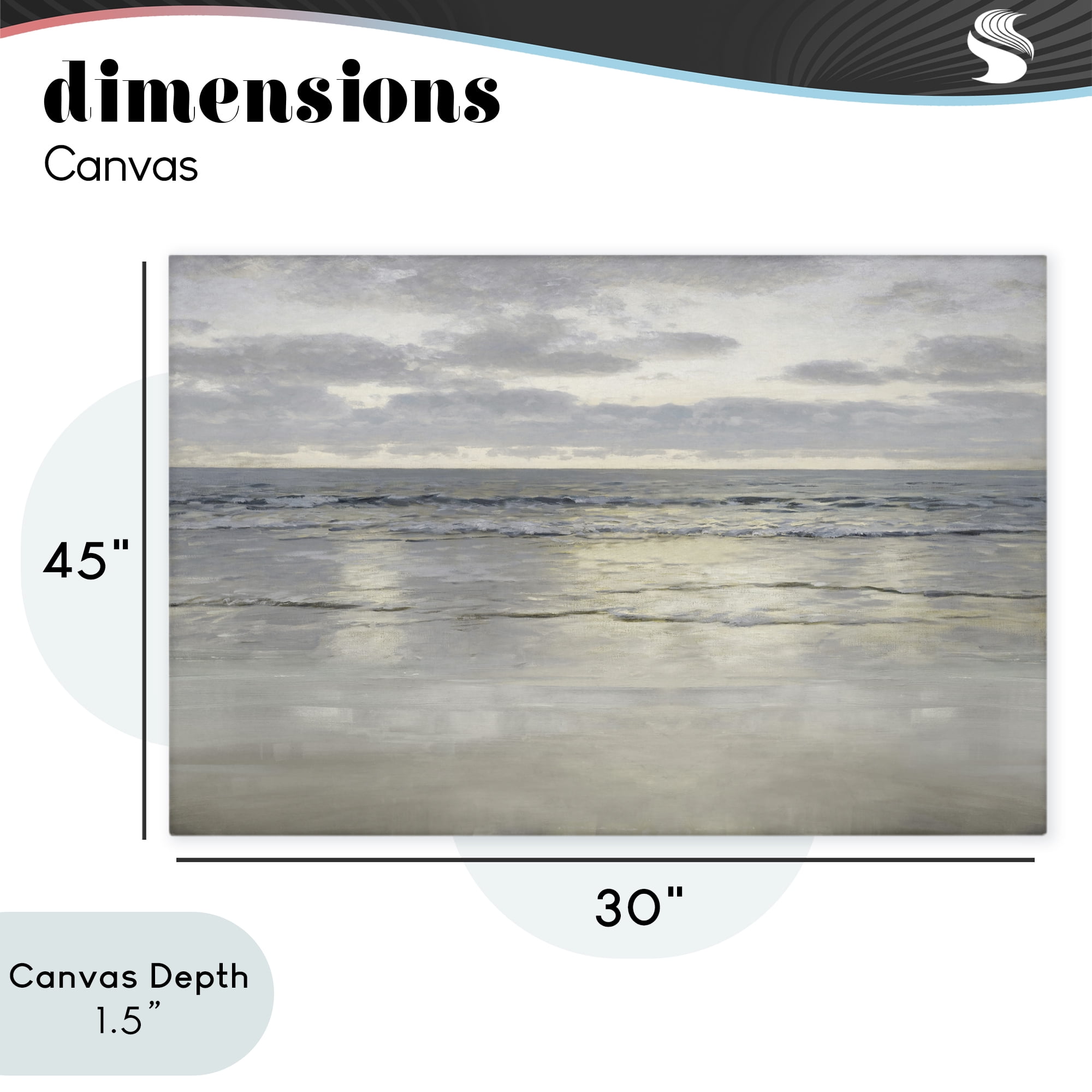 Stupell Industries Sunlight On The Sea Canvas Wall Art, design by Christy McKee