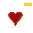 thumbnail image 2 of SHINYPASING 50 Pcs Agrafes Découpées Perles Plug en Forme de Cœur Mini Agrafes en Rouge pour Bricolage et Scrapbooking, 2 of 7