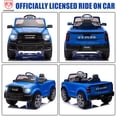 thumbnail image 2 of Ram Ride on Car Toys, 12V RAM 2500 Powered Ride on Toy Truck with Remote Control, Electric Car for Kids Girls 3-5 w/ Bluetooth, Rear Storage Trunk, Safety Belt, Rear Wheel Suspension, Blue, 2 of 9