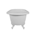 thumbnail image 2 of Windsor 60 Inch Acrylic Double Ended Clawfoot Tub - Continuous Roll Rim - No Faucet Drillings - Ball & Claw Feet, 2 of 2