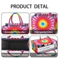 thumbnail image 4 of Large Capacity Tote Bag,Colorful Tie Dye Mandala Pattern Handbag Fashion Luxury Tote Bag,15.7"x13"x 5.1" Inches,Laptop Compatible, 4 of 6