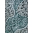 thumbnail image 2 of Addison Rugs Mayfield Premium Machine Washable Transitional Swirl Teal Rectangle Rug, 9' x 12', 2 of 6