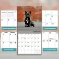 thumbnail image 3 of Calendario de Pared 2025-2026, Calendario de Pared de Bulldog Francés, Abierto de 12" x 24", Organizador de Calendario Familiar con Imágenes de Bulldog Francés, para los Amantes de los Perros, 3 of 6
