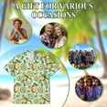 thumbnail image 4 of Kiwi Hawaiian Shirt for Men, Button Down Summer Beach Short Sleeve, Tropical Style, S-5XL, 4 of 4