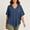 Navy plus size v neck t shirt a1, variant on Women Plus Size V Neck Short Sleeve Hooded T Shirts Loose Fit Casual Summer Blouses Dressy Tops Party Vacation Clothes, Purple 2XL