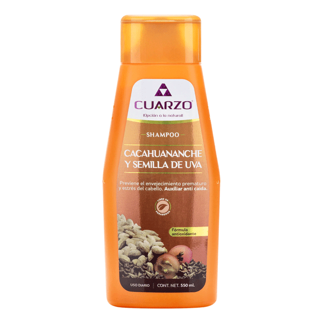 SHAMPOO CACAHUANANCHE SEM DE UVA 550 ML-CUARZO