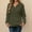 Army Green, variant on Hoodies for Women Long Sleeve Shirts Button up Casual Sweatshirts Drawing Hooded Top with Pocket