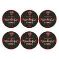 thumbnail image 2 of Balery 6 Pcs Wonderful Time Christmasleather Coasters Set, Drink Table Cup Coasters For Living Room Kitchen Coffee Decor, 2 of 9