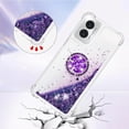 thumbnail image 4 of Compatible with Motorola Moto G Play 4G 2024 Case Liquid Moto G Play 4G 2024 Case Glitter Cute Clear with Kickstand Diamond Ring Shockproof Case for Moto G Play 4G 2024 Purple YBR, 4 of 14