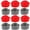 Red+Gray, variant on GYTY 12pcs Heart-Shaped Silicone Cake Molds, 4-Inch Non-Stick Baking Pans for Weddings & Holidays - Red & Gray - For Baking Enthusiasts & Home Bakers
