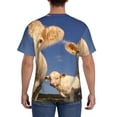 thumbnail image 3 of Qekee Cows Cattles Classic Fit T-Shirt Men's Shirt Men's Tight Short Sleeves for Exercise, Running, Mountaineering - Cows Cattles, 3 of 9