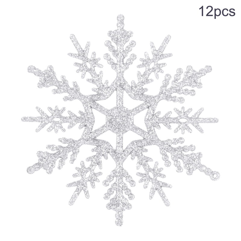 Acrylic Snowflake Ornaments Wedding Party Christmas Tree Hanging Decorations 