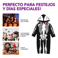 thumbnail image 3 of Disfraz Halloween Hombre De Calavera Esqueletos Halloween Cosplay Fiesta Niños Xtellar negro, 3 of 4