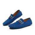 thumbnail image 3 of VOVORY Men's Penny Loafers Moccasin Driving Shoes Slip on Flats Boat Shoes Male Genuine Suede Leather Loafer, 3 of 10