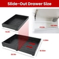 thumbnail image 6 of Teqhome 1 Pack Pull Out Cabinet Organizer (12.2''-20.5'') Expandable Pull Out Drawers for Cabinets Slide Out Cabinet Organizers with Adhesive Tapes White, 6 of 12