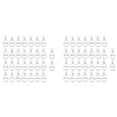 thumbnail image 2 of 120Pcs Swivel Snap Hooks and D Rings for Lanyard and Sewing Projects (1 Inch Inside Width), 2 of 8