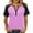 Pink, variant on Womens Tops Under $10 Short Sleeve Tops for Women Workout Jersey Shirts Baseball Style Raglan Tshirts Casual Color Block V Neck Tees