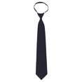 thumbnail image 2 of Solid Navy Zipper Tie Mens Pre-Tied Necktie…, 2 of 2