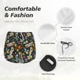 thumbnail image 4 of Susaid Vintage Casino Chips Print Women's High Waisted Running Shorts Quick Dry Athletic Gym Track Workout Shorts Zip Pocket-XX-Large, 4 of 7