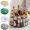 🔥 Gray, variant on Viflosae Kitchen Shelves Storage Shelf Rotating Seasoning Rack Multifunctional Kitchen Organizer Adjustable Spice Storage Shelf Household Countertop Condiment Cosmetics Box