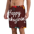 thumbnail image 2 of Balery Happy Thanksgiving Traje de Baño Estilo Hawaiano para Hombre, Shorts de Secado Rápido con Bolsillos-Large, 2 of 6