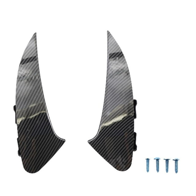Lohobby - Alerón para parachoques trasero, embellecedores de ventilación de aire para parachoques deportivo, patrón de fibra de carbono Sharpla Spoiler de parachoques trasero