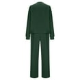 thumbnail image 6 of Gytharion Women 2 Piece Sweatsuit Sets Solid Casual Long Sleeve Crew Neck Pullover Sweatshirt with Long Pants Fall Outfits Sets Loose Cozy Lounge Sets for Women, 6 of 8