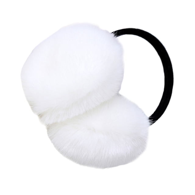 OULII Cache-Oreilles Cache-Oreilles Blanc Lot de 1 Lecture de Musique en Laine pour Adultes Usage Hivernal