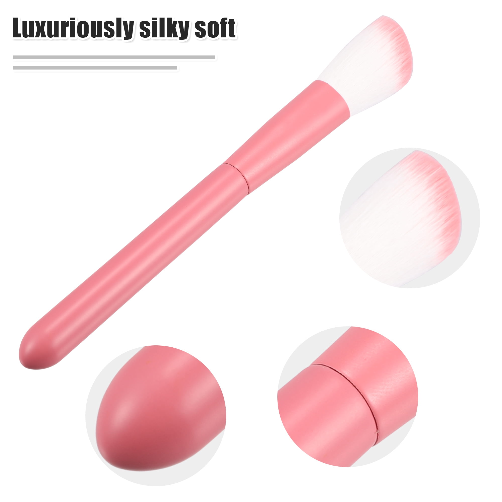Unique Bargains 8 Pcs Makeup Brush Set Travel Pink