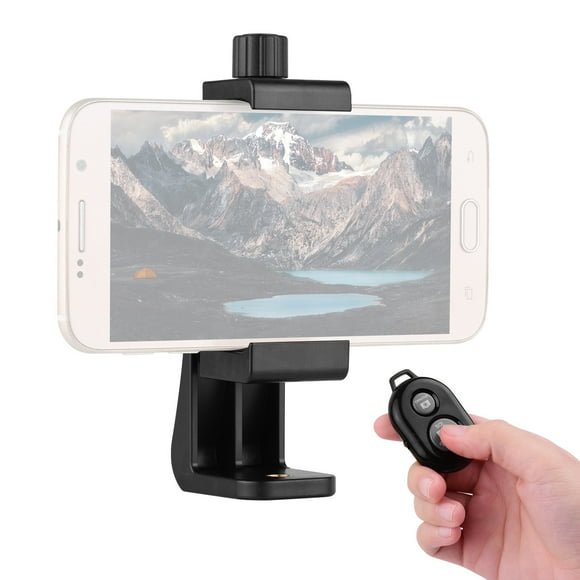 Adjustable Phone Clip + BT Remote Shutter Set Tripod Mount Adapter for Tripod Monopod Selfie Stick Replacement for Android 4.2.2 Or Newer And Ios 6.0 Or Newer