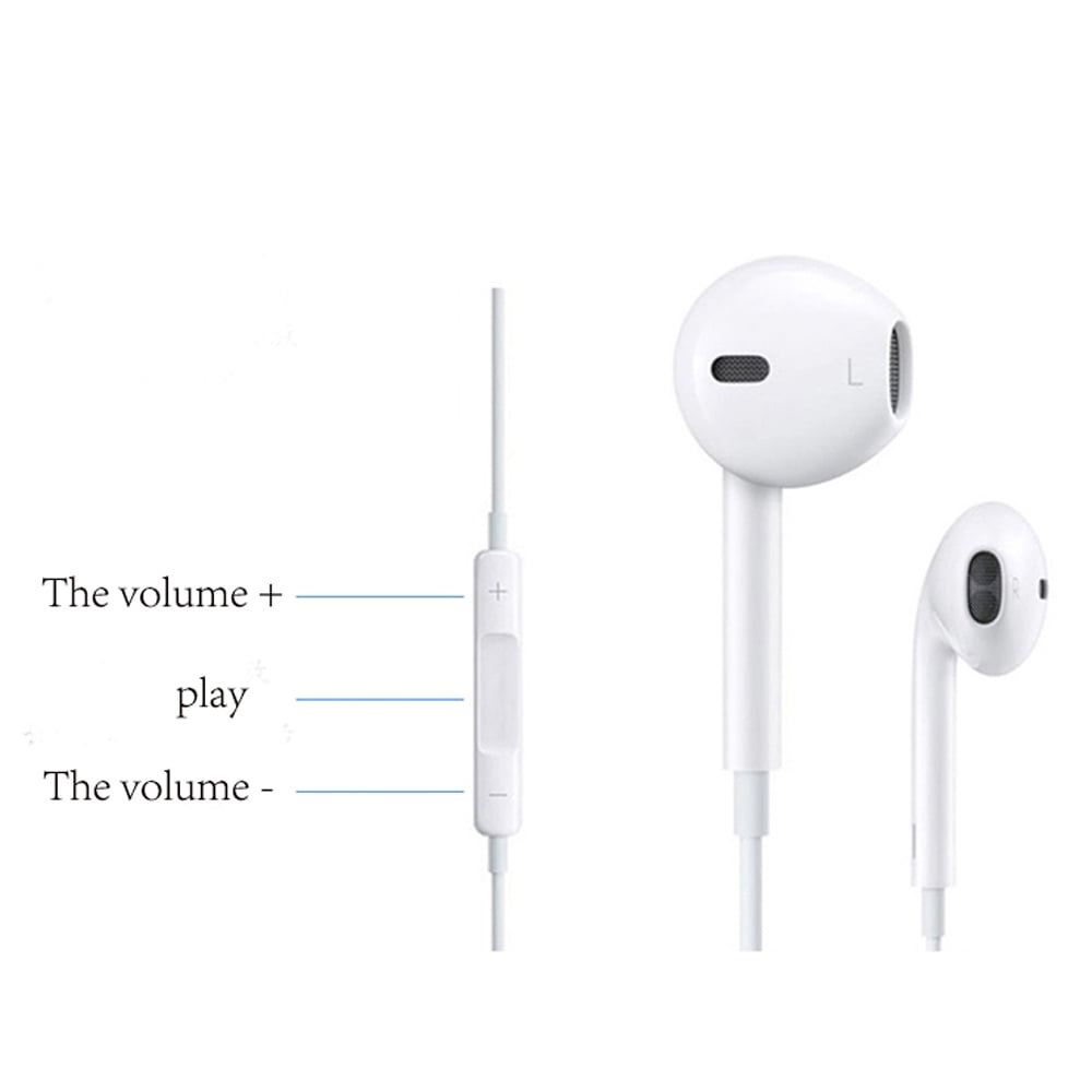 Apple 3.5mm Earphones Plug Inear Stereo Earpiece with Mic Handsfree