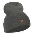 thumbnail image 4 of German Shepherd Embroidered Long Beanie - Dk Grey OSFM, 4 of 5