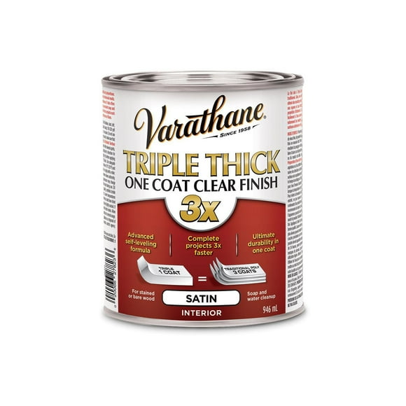 Varathane Triple Thick One Coat Satin Clear Finish