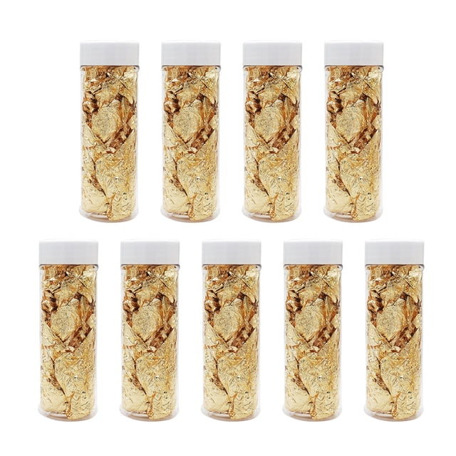 EeaseMX 9 piezas de papel dorado decorativo para hornear, papel dorado decorativo para alimentos, pasteles, helados y papel dorado.