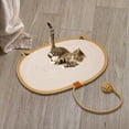 thumbnail image 3 of Alfombrilla rascadora para gatos, Protector de sofá, suministros para mascotas, almohadilla rascadora antiarañazos para interiores, suelo de gato, sil naranja m, 3 of 7