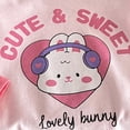 thumbnail image 4 of Emitonse Toddler Girls Long Sleeve T Shirt Unisex Baby Girls Boys Infant Toddler Long Sleeve T Shirts Graphic Cartoon Cute Print Crewneck Tee Pink,Size 3-4 Years, 4 of 6