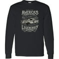 thumbnail image 3 of Inktastic America's Highway Classic Car Long Sleeve T-Shirt, 3 of 5