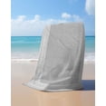 thumbnail image 4 of Grey Retro Greek Key Beach Towels Oversized Super Absorbent, Geometric Greece Ancient Rustic Lightweight Bath Towel Quick Dry Sets For Bathroom/Pool/Rv Camping/Beach Play/Gym Room/Picnic 31"x62", 4 of 8
