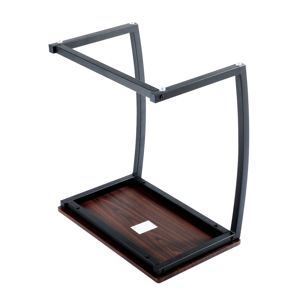 Lowestbest C Shape Accent Side End Table w/ Brown Desktop Lowestbest C Shape Accent Side End Table w/ Brown Desktop
