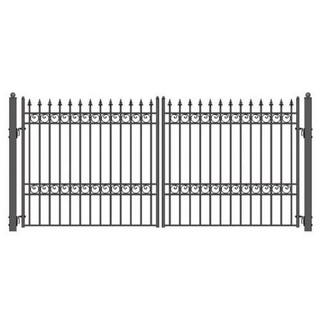ALEKO Imitation Iron Steel Driveway Gate, Oslo, 16'