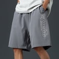 thumbnail image 2 of Men's Athletic Training Shorts, Quick Dry Breathable Performance Workout Bottoms, Elastic Waist Cropped Pants with Pockets for Gym Running, Activewear | AKLJWH,Dark Gray XL, 2 of 8